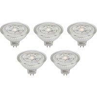 Prios GU5.3 LED bulb 4.3W 345lm 36 clear 840 set of 5
