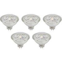 Prios GU5.3 LED bulb 4.9W 500lm 36 clear 840 set of 5