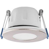 MEGAMAN LED recessed spotlight Tego Slim, 10-pack, 4,000 K, nickel