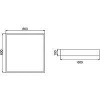BRUMBERG Biro Square, 60x60cm, DALI dimmable, white, 4,000 K