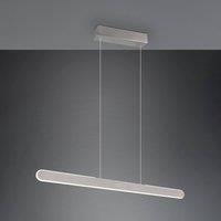 Trio Lighting Helios LED hanging light, aluminium, height-adjustable, dimmable, CCT