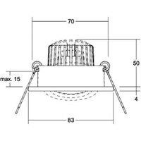 BRUMBERG LED recessed spotlight Berrie-R, RC-dimmable, chrome