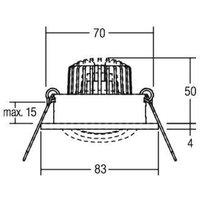 BRUMBERG LED recessed spotlight Berrie-R, 3000K, on/off, nickel