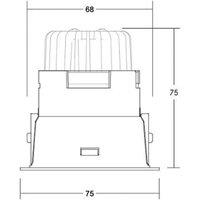 BRUMBERG Binato DALI downlight connection box 4,000 K black
