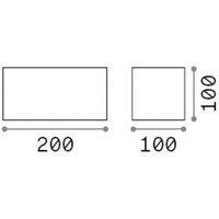 Ideallux Ideal Lux LED outdoor wall light Atom, black, 20 cm, metal