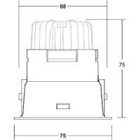 BRUMBERG Spot Binato DALI-dimmable-to-warm connection box black