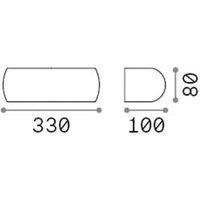 Ideallux Ideal Lux outdoor wall light Giove, grey, aluminium, up/down