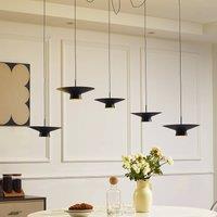 Lindby Norvind 10-bulb LED pendant light, black, metal