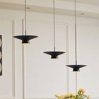 Lindby Norvind LED pendant light, 6-bulb, black, metal