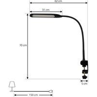Lindby LED clip-on lamp Nilay, height 70 cm, CCT, home office