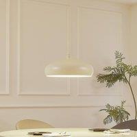 Lindby pendant light Elover, beige, 45 cm, iron