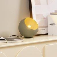 Lindby Solomia table lamp, green, iron, 20 cm