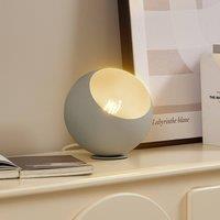 Lindby Solomia table lamp, beige, iron, 20 cm