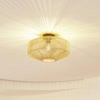 Lindby Sorino ceiling light, paper, iron, 40 cm