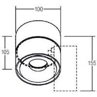 BRUMBERG LED downlight Circle Maxi, 10 cm, white