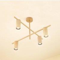 Lindby ceiling light Marilou, beige, 4-bulb, 70 cm