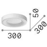 Ideallux Ideal Lux LED ceiling light Planet, white, 30 cm, metal