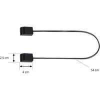 Lindby connector Lumaro, cable length 54 cm, black, PVC