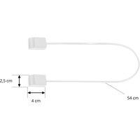 Lindby connector Lumaro, cable length 54 cm, white, PVC