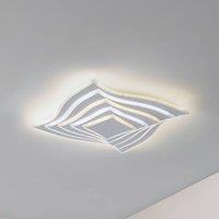 Lindby LED ceiling light Rebeka, 47x47cm, CCT, remote control