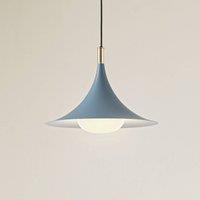 Lindby pendant light Jarl, blue, metal, 35 cm, G9