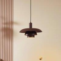 Lindby Elorri pendant light, brown, metal, 38 cm
