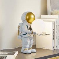 Lindby Kosmo table lamp, white/gold, ceramic, glass