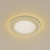 Lindby LED recessed light Toka, 6.5 W, white, plastic, CCT
