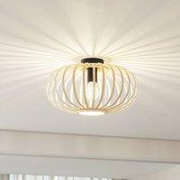 Lindby Lielle ceiling light, natural bamboo, 38 cm