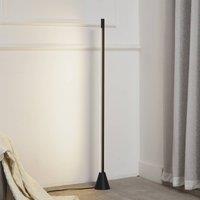 Lucande LED floor lamp Linija, black, height 110 cm, sensor