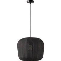 Lindby Helin pendant light, black, 35 cm, fabric
