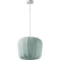 Lindby pendant light Helin, blue, 35 cm, fabric