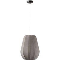 Lindby Helin pendant light, grey, 30 cm, fabric