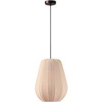 Lindby Helin pendant light, beige, 30 cm, fabric
