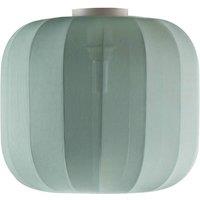 Lindby Helin ceiling light, blue, fabric, 35 cm