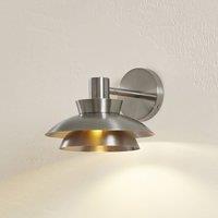 Lucande Thais outdoor wall light, stainless steel, 25 cm