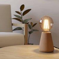 EGLO Asby table lamp, light wood, height 10 cm, wood