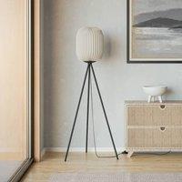 EGLO Belgrave floor lamp, height 141.5 cm, black/white, metal