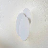Lindby LED wall light Kolme, white, plastic, 28 cm