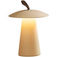 Nordlux Ara To-Go rechargeable LED table lamp, aluminium, sand
