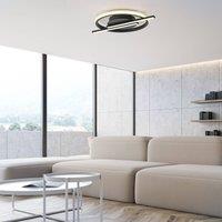 JUST LIGHT. GmbH JUST LIGHT. LED ceiling light Korsa, black, 31cm, dimmable