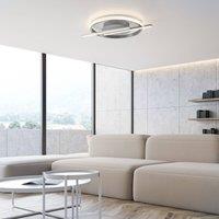 JUST LIGHT. GmbH JUST LIGHT. Korsa LED ceiling light, steel-coloured, dimmable
