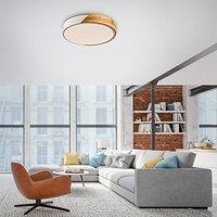 JUST LIGHT. GmbH JUST LIGHT. Bila LED ceiling light, white, 32 cm, wood