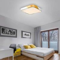 JUST LIGHT. GmbH JUST LIGHT. LED ceiling light Bila, white, 32x32 cm, wood