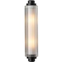 Nordlux Nimal Double wall light, IP44, metal, black