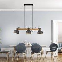 JUST LIGHT. GmbH JUST LIGHT. Cup 2.0 pendant light, 3-bulb, black, metal