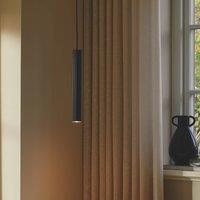 Nordlux Vico pendant light, metal shade, 1-bulb, black