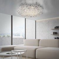 Paul Neuhaus Ricicle ceiling light, crystal pendant, 80 cm
