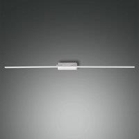 Fabas Luce LED mirror light Nala, white, width 110 cm, metal