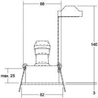BRUMBERG Tirrel deep recessed spotlight GU10, round, aluminium